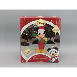 Gemmy 2012 Christmas Disney 3.5' Mickey Mouse Waving Airblown Yard Inflatable